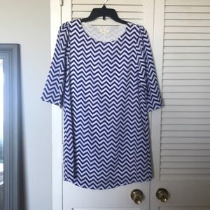 Chevron shift dress